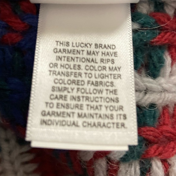 Lucky Brand Men’s Fairisle Crew-Neck Sweater - Multicolored Size XL - Picture 10 of 11